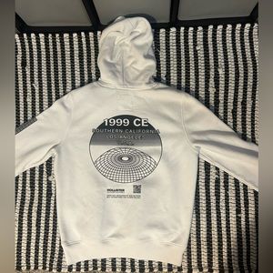 Hollister White and Black Hoodie : Size L